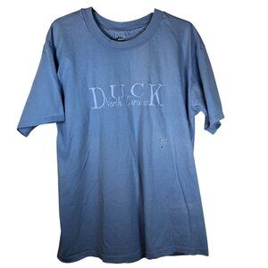The Cotton Exchange Duck North Carolina Tee Large Blue 100% Cotton Short Sleeve